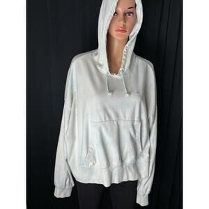 Nike off white &  light blue cloud hoodie womens large